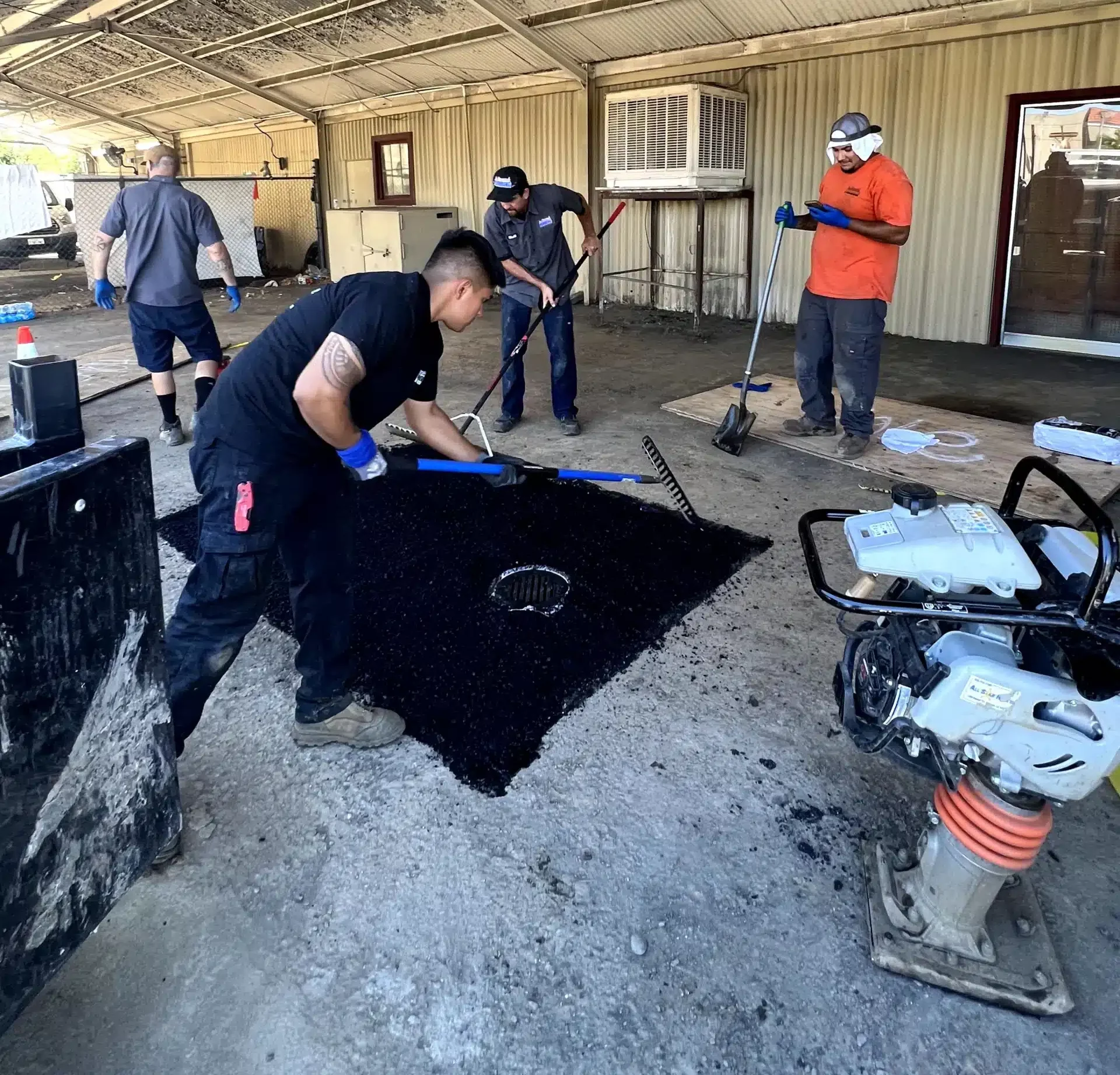 Techs working on sewer line in Antioch, CA.